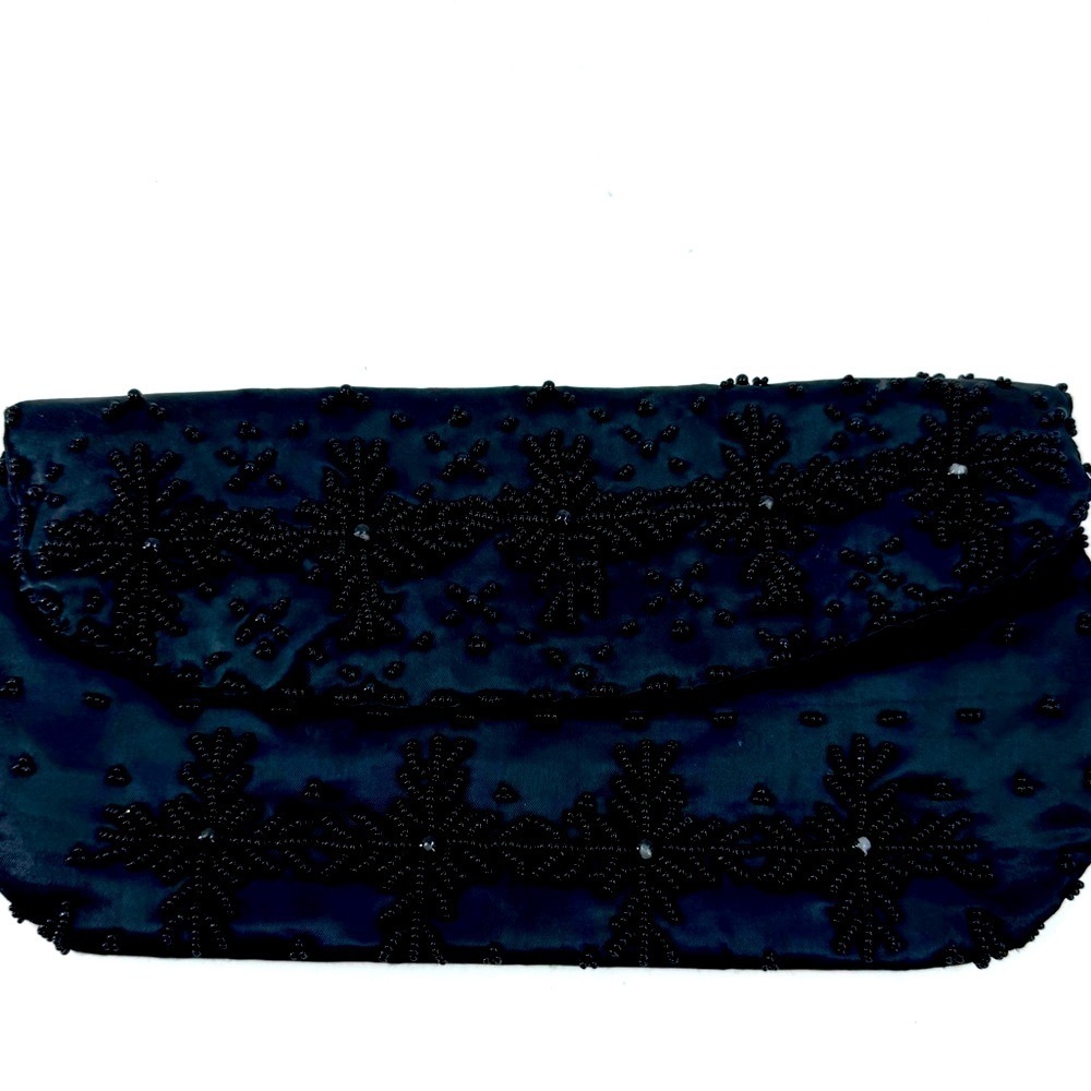 Clutch evening bag of Satin and Sequins.